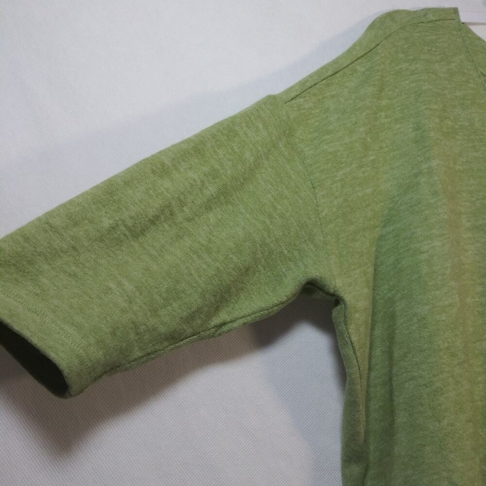 Anthropologie Saturday Sunday Georgie V-Neck Top Green Soft Size XS - Picture 4 of 8